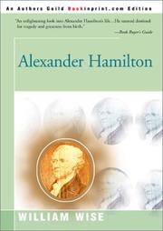 Cover of: Alexander Hamilton by William Wise