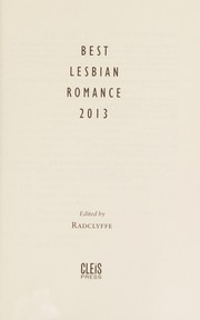 Best Lesbian Romance 2013 by Radclyffe