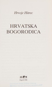 Cover of: Hrvatska bogorodica