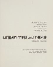 Cover of: Literary types and themes