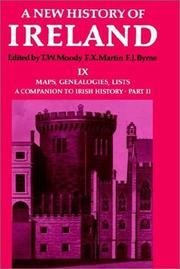 Cover of: A New History of Ireland: Volume IX: Maps, Genealogies, Lists: A Companion to Irish History, Part II (New History of Ireland)
