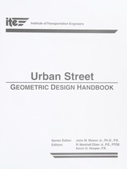 Cover of: Urban street geometric design handbook.