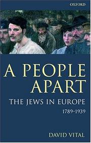 Cover of: A people apart by David Vital