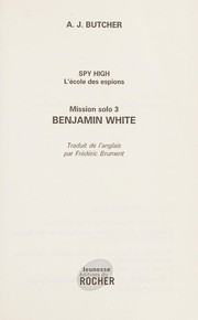 Cover of: Benjamin White