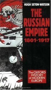 Cover of: The Russian empire, 1801-1917 by Seton-Watson, Hugh.