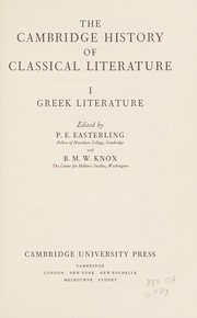 Cover of: Greek literature