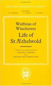 Cover of: The life of St. Aethelwold