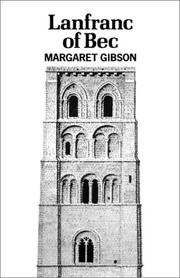Cover of: Lanfranc of Bec by Margaret T. Gibson