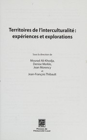 Territoires de l'interculturalité by Mourad Ali-Khodja