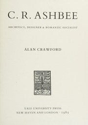 Cover of: C.R. Ashbee by Alan Crawford