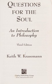 Cover of: Questions for the Soul: An Introduction to Philosophy