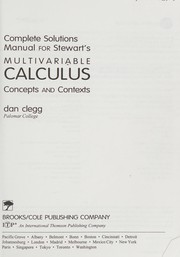 Cover of: Complete solutions manual for Stewart's Multivariable calculus, concepts and contexts