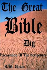 Cover of: The Great Bible Dig: Excavation of the Scriptures