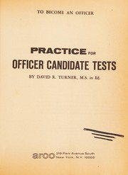 Cover of: Practice for officer candidate tests by David Reuben Turner