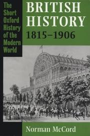 Cover of: British history, 1815-1906 | Norman McCord