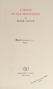 Cover of: A Stand in the Mountains by Peter Hillsman Taylor