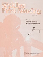 Cover of: Welding print reading: write-in text edition