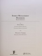 Cover of: Energy management handbook by Wayne C. Turner, Steve Doty