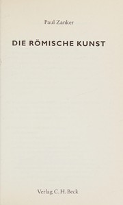 Cover of: Die römische Kunst