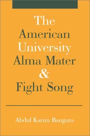 Cover of: The American University Alma Mater & Fight Song