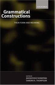 Cover of: Grammatical Constructions by 