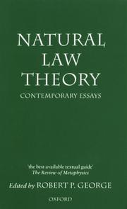 Cover of: Natural Law Theory by Robert P. George