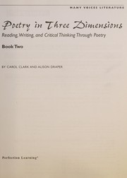 Cover of: Poetry in Three Dimension Book 2 by Clark, Carol