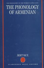 The phonology of Armenian by Bert Vaux