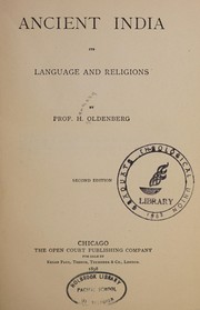 Cover of: Ancient India by Hermann Oldenberg