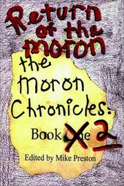 Cover of: Return of the Moron: The Moron Chronicles Book 2