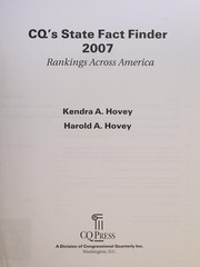 Cover of: CQ's state fact finder 2007: rankings across America