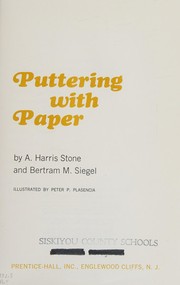 Cover of: Puttering with paper