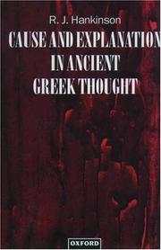 Cover of: Cause and explanation in ancient Greek thought