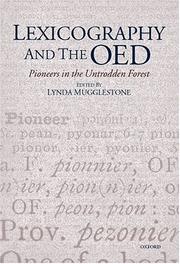 Cover of: Lexicography and the OED by edited by Lynda Mugglestone.