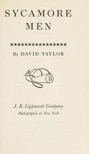 Sycamore men .. by Taylor, David