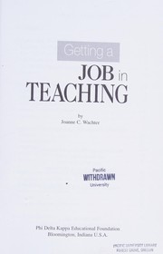 Cover of: Getting a Job in Teaching