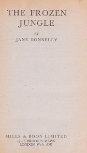 Cover of: Frozen jungle by Jane Donnelly