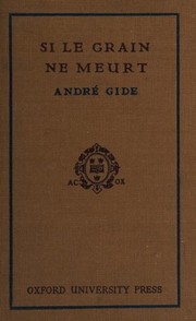 Cover of: Si le grain ne meurt by 