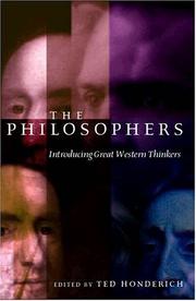 Cover of: The Philosophers: Introducing Great Western Thinkers