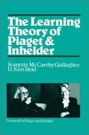 Cover of: The Learning Theory of Piaget and Inhelder