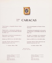 Cover of: Todo Caracas: All Caracas