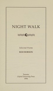 Cover of: Night Walk: Selected Poems