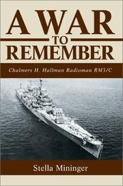 Cover of: A War to Remember | Stella Z. Mininger