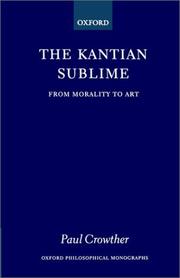 The Kantian sublime by Paul Crowther