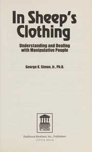 Cover of: In sheep's clothing by George K. Simon