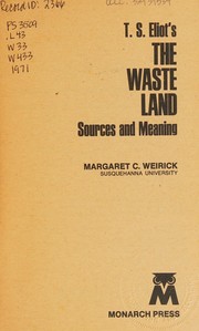 Cover of: The wasteland by Margaret C. Weirick