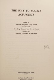Cover of: The way to locate acupoints
