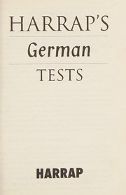 Cover of: Harrap's German Tests (Harrap's Language Tests)