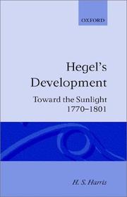 Cover of Hegel's development
