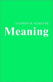 Cover of: Meaning